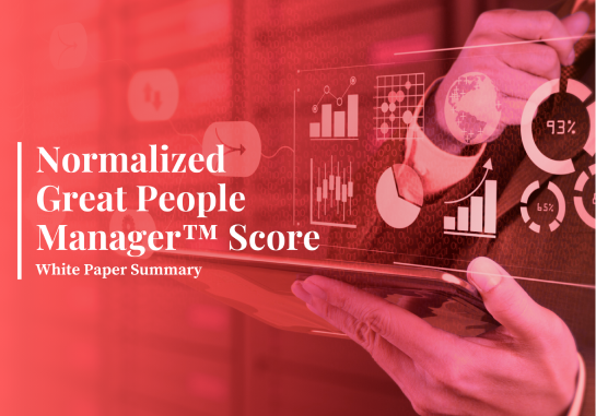 normalized great people manager score- white paper summary image